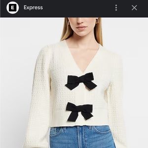 Express Bow Cardigan
